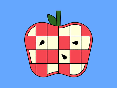apple apple editorial fruit illustration mind puzzle solving teaser