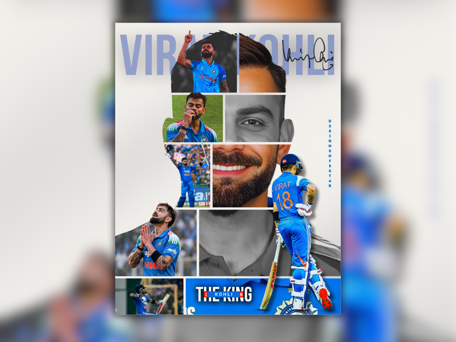 Virat Kohli Tribute Poster | Editorial Sports Collage Design branding canva collage cricket poster cricketdesign design editorial graphic design kohli minimal posterdesign sportposter sports sportsdesign tributeposter typography virat viratkohli viratkohliposter viratposter