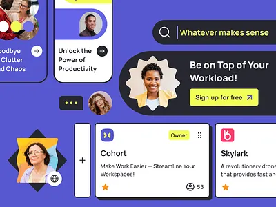 Cohort - Marketing brand brand design branding design identity illustration logo marketing saas