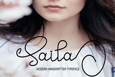 Saila branding design font graphic design handwritten fonts illustration logo typeface typography ui