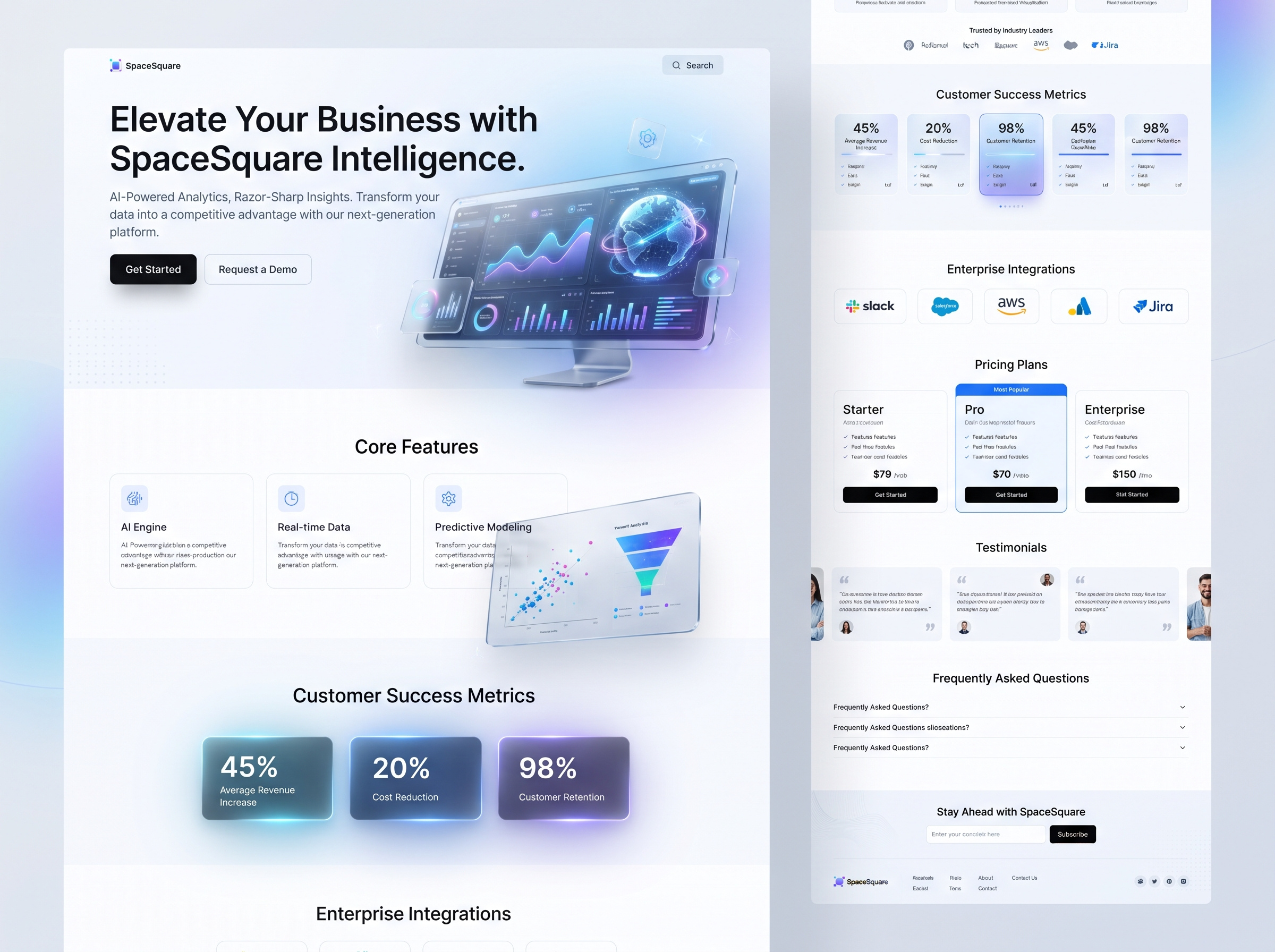 Example of Squarespace Website Designer