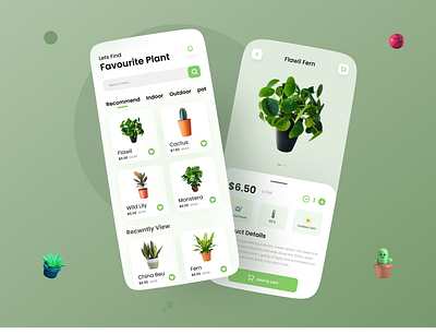 Plant Care Growing app app app design calendar clean list management message mobile mobile app mobile design plant profile reminder schedule setting temperature ui