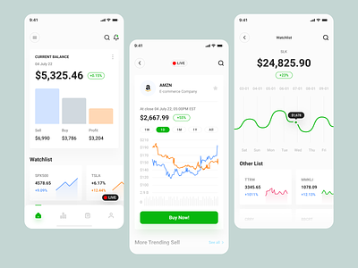 Stocky - Stock Exchange App adobe xd analytics app analytics chart analytics design app currency app design investment app live stock app mobile mobile app design money exchange online wallet product design stock exchange app stock market ui ui design uiux