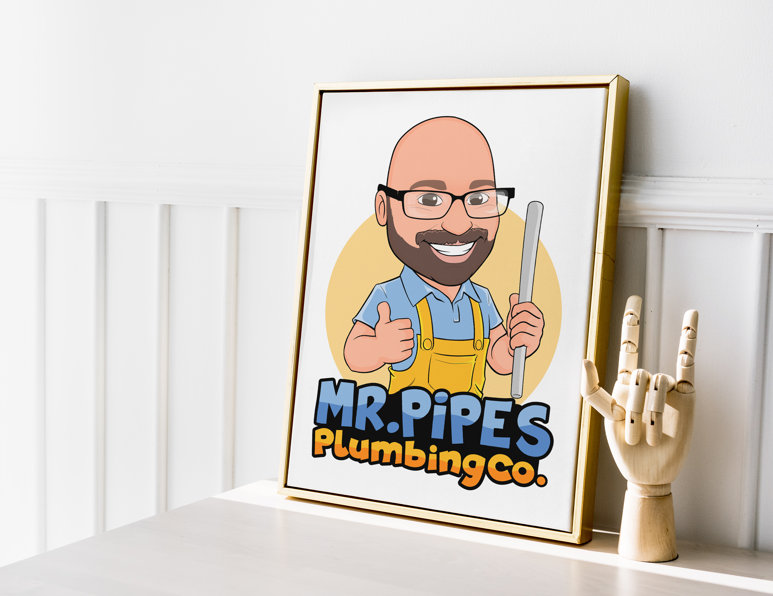 Example of Design Custom Cartoon Character Logo