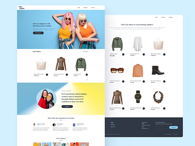 TOUTIQUE - Fashion theme branding clothes design fashion figma livecommerce ui web design webdesign website