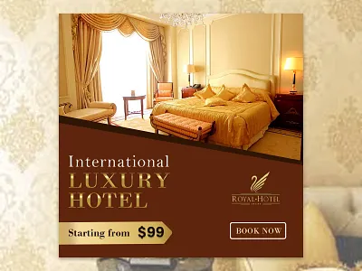 Luxury hotel banner design banner branding design designing graphic design luxury hotel photoshop