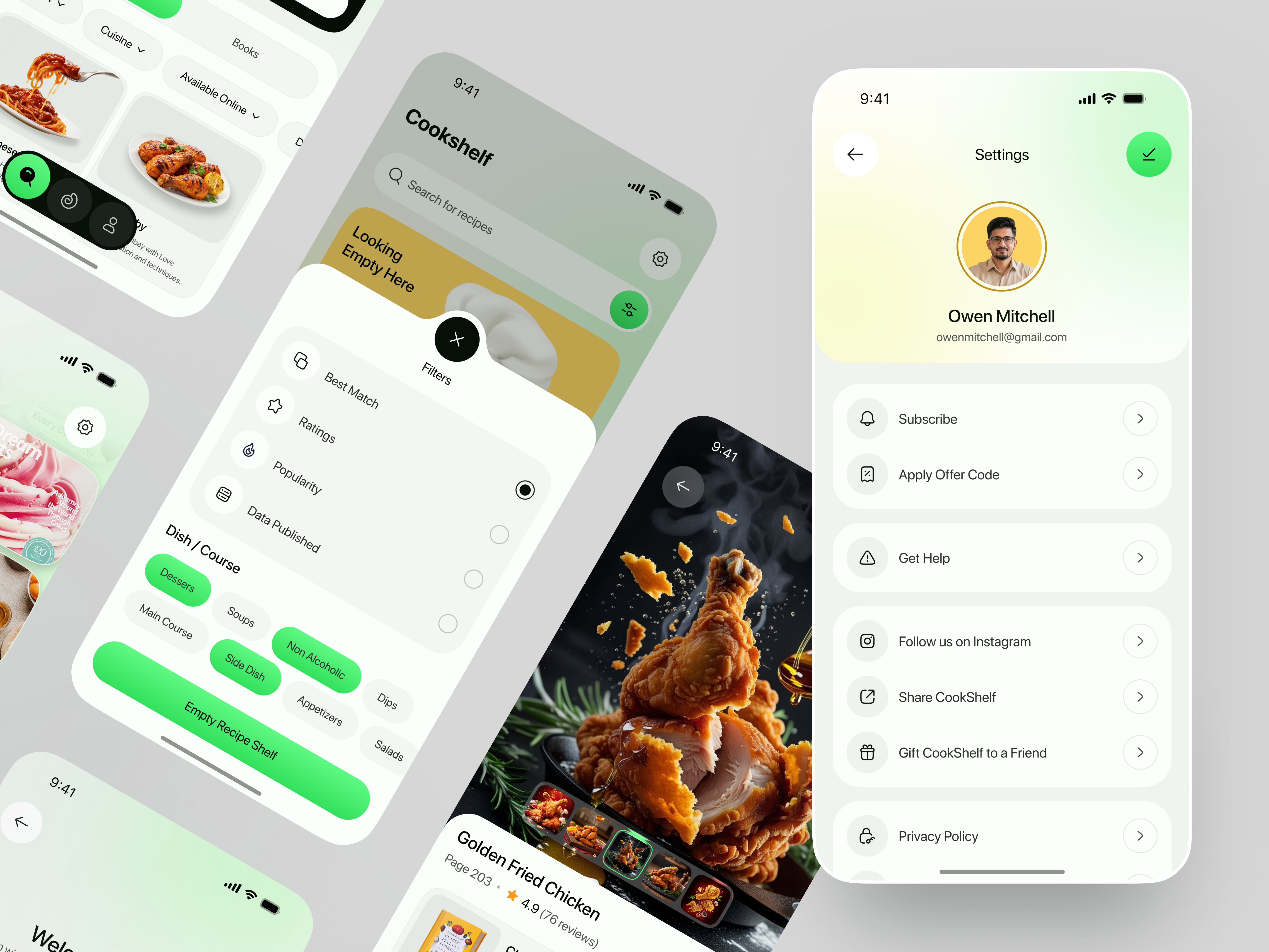 Nutrition & Recipe Finder App Design ai recipe app app app design cooking app food app food delivery graphic design interface meal planner mobile ui product design recipe app service startup ui ux web