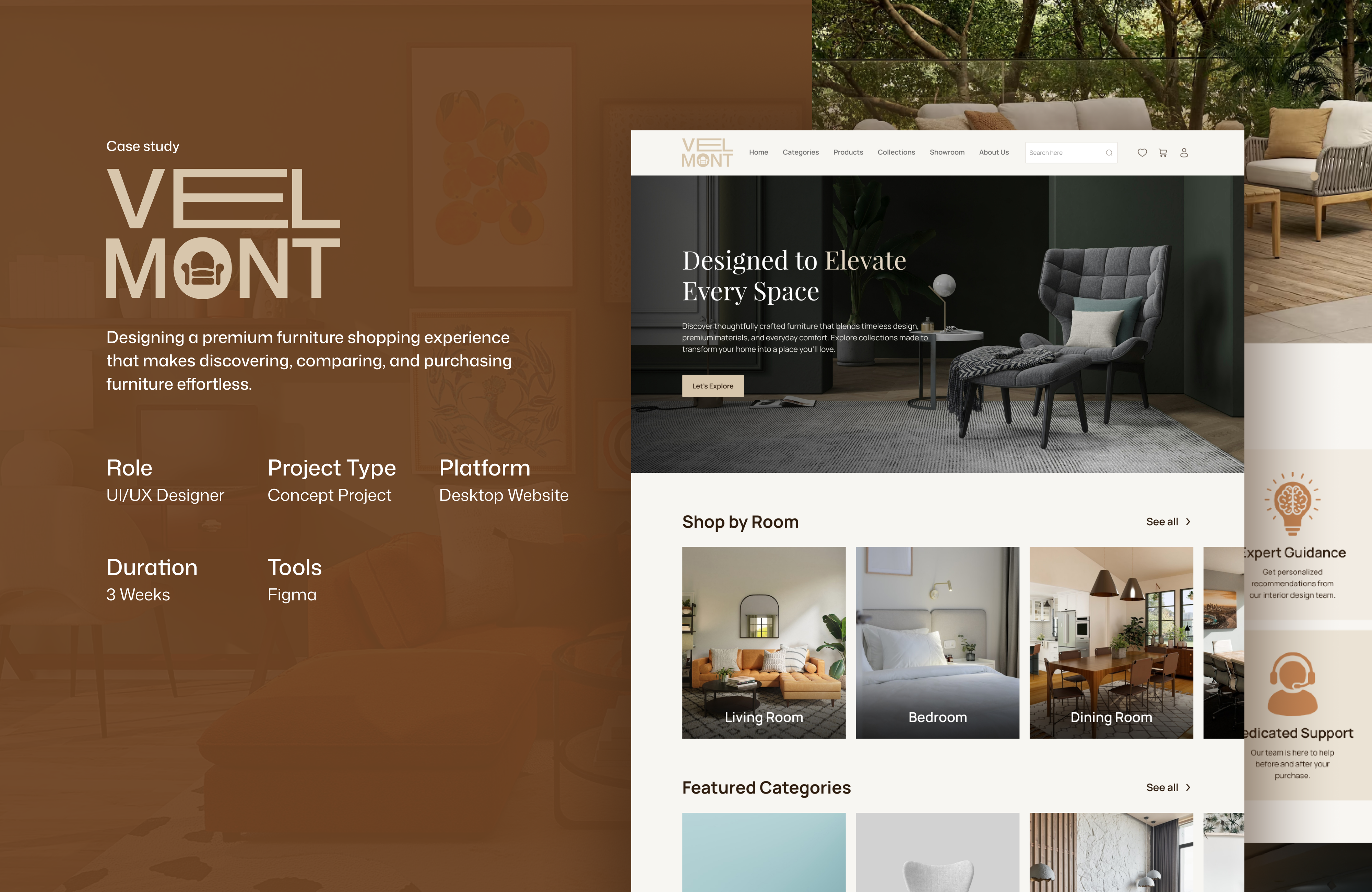Velmont: a furniture brand UI design (+ Case study) case study designsystem desktopdesign ecommerce figma furniture furniture website interactiondesign interiordesign landing page luxurybrand moderndesign productdesign prototype ui user research userexperience ux web design website