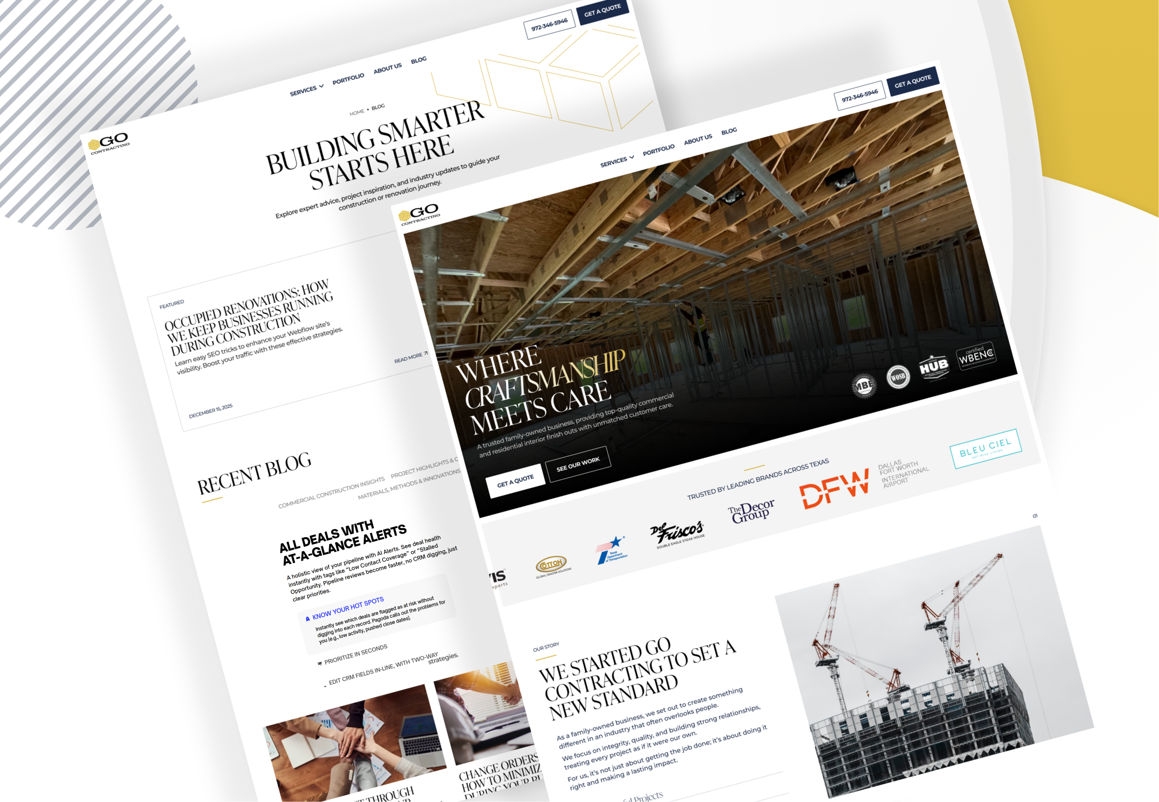 Go Contracting - Commercial & residential construction contracto appdesign figma interactiondesign interface productdesign ui uidesign ux uxdesign webdesign