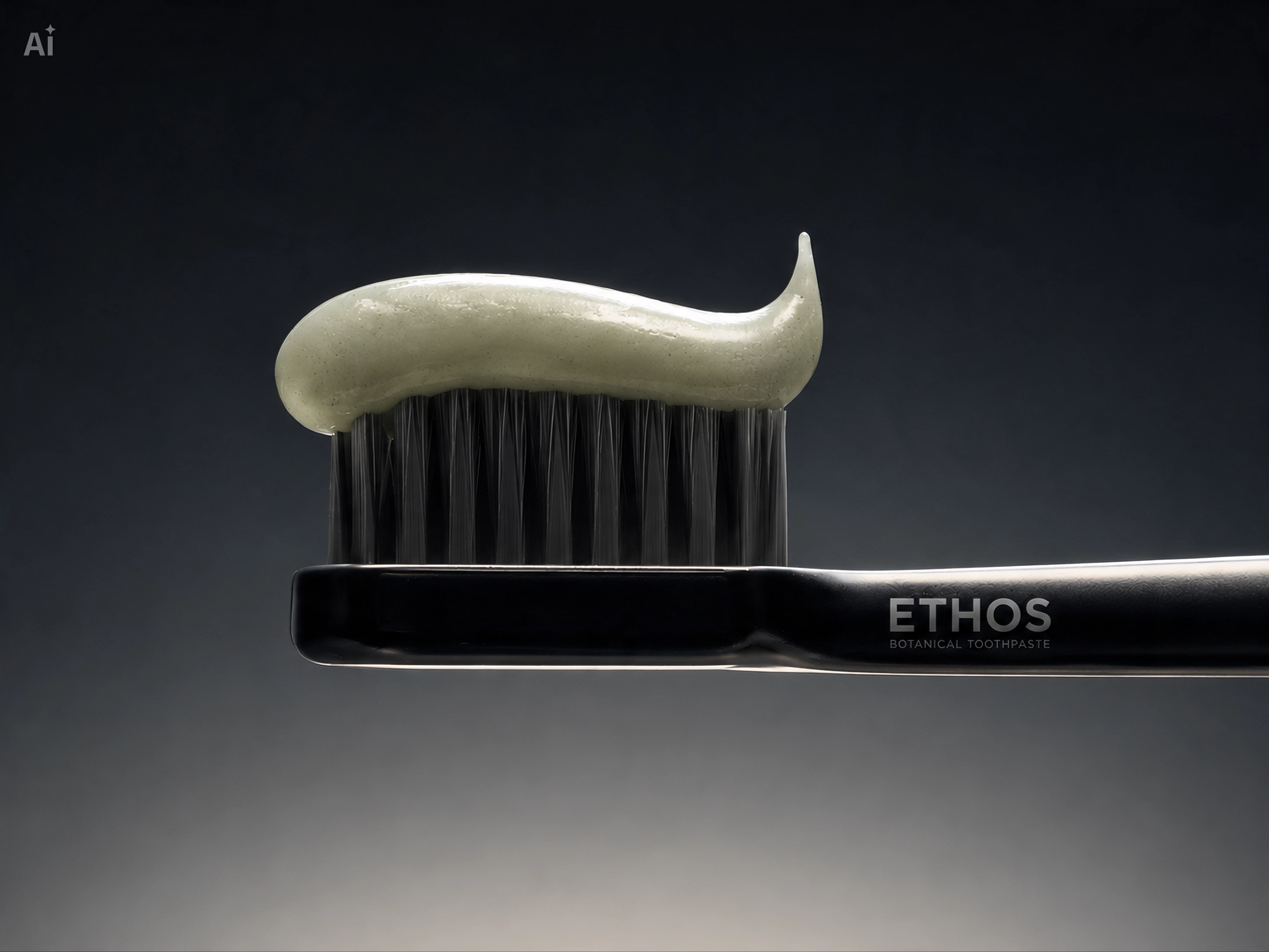 ETHOS — Botanical Toothpaste aibranding aidesign aivisualdesign brandidentity campaigndesign capcutdesignstudio capcutxdribbble creativeai dribbblechallenge packagingdesign thehouseofethos visualmetaphors