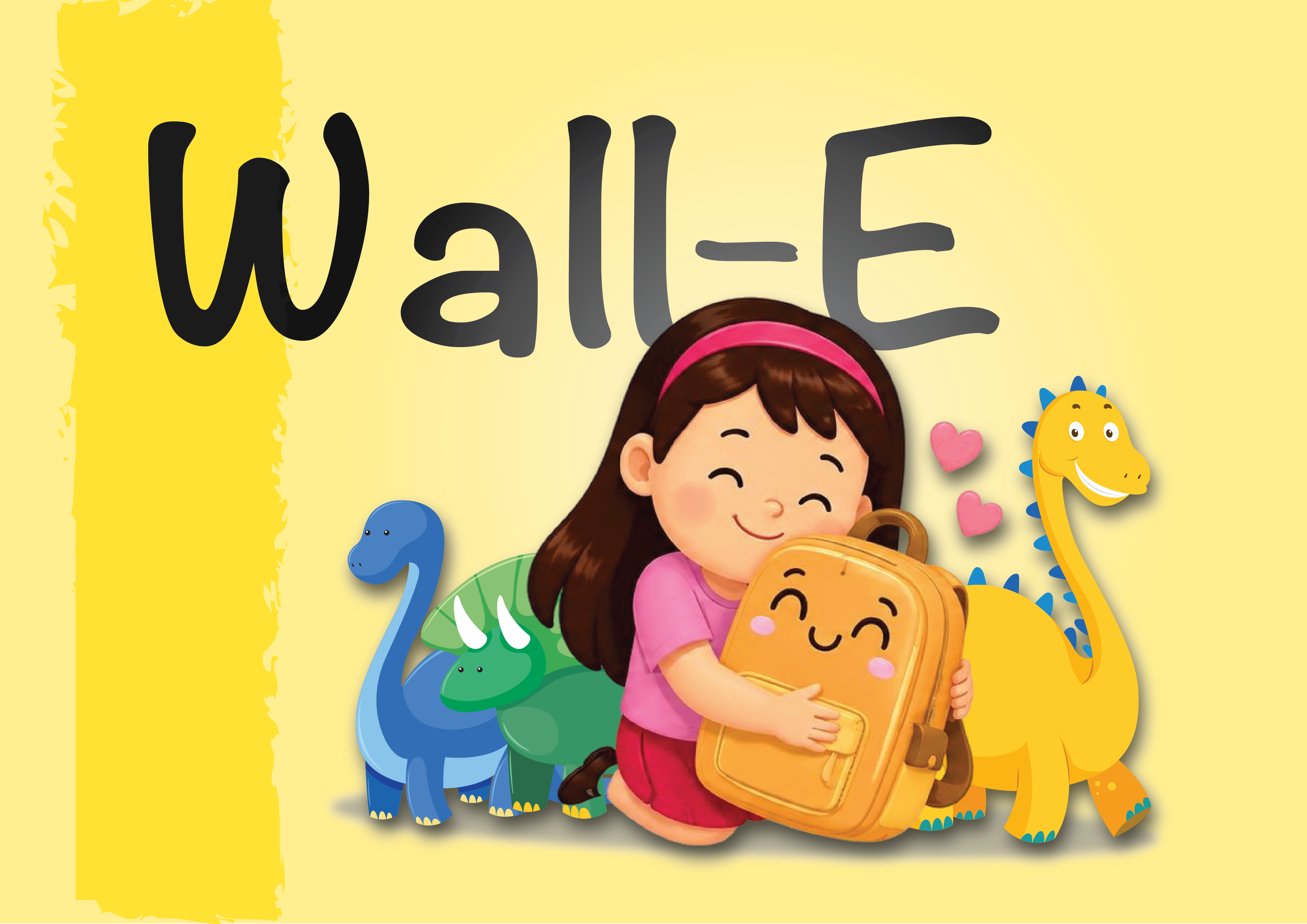 Wall-E (A backpack that feels) backpack character design children concept cute education emotional design illustration industrial design interaction design iot kids mascot product design service design smart backpack smart object toy design ui ux