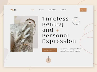 jewelry website concept diamond