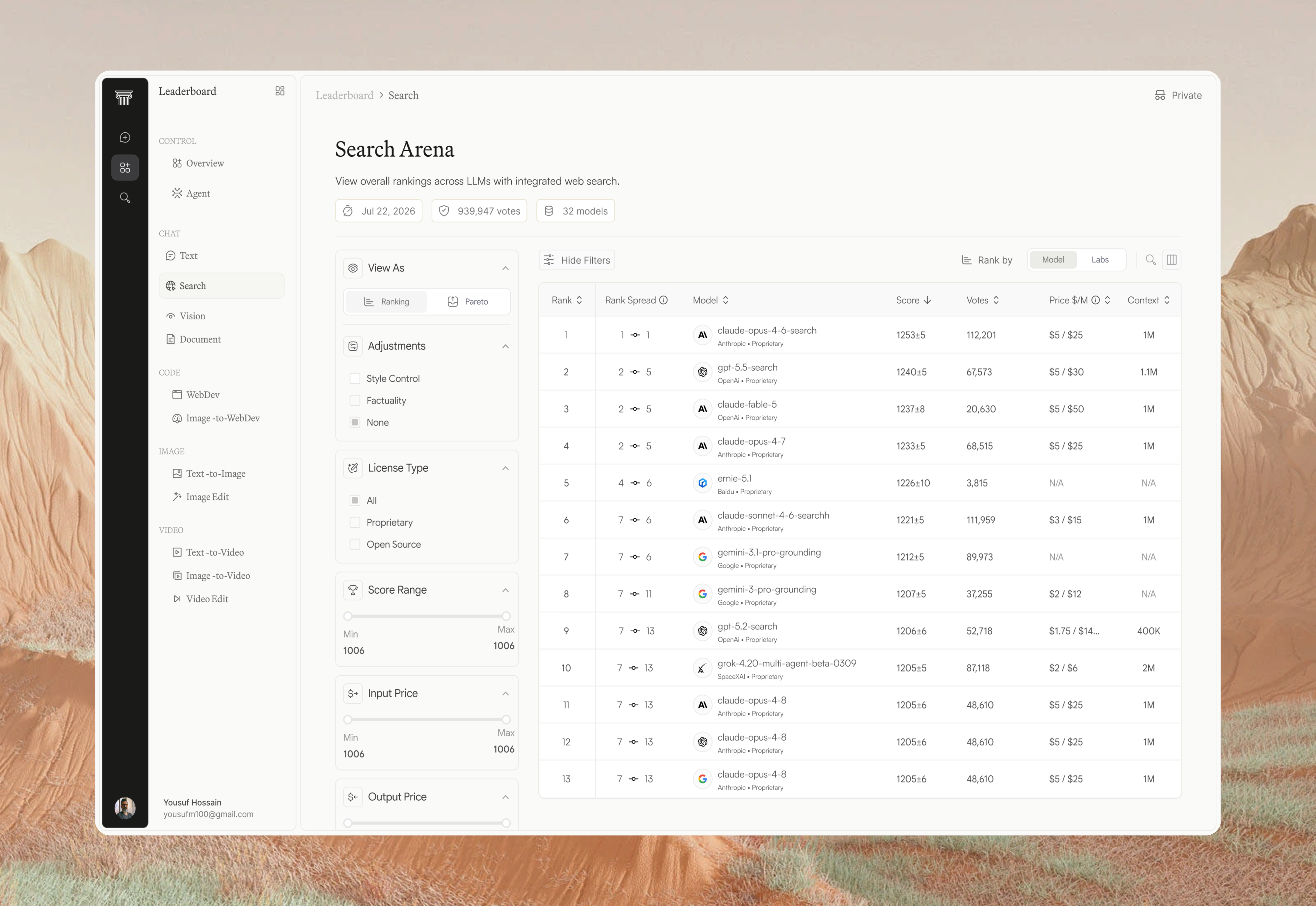 AI Model Leaderboard Dashboard ai ai analytics ai blockchain ai crypto ai dashboard ai dashboard design ai infrastructure ai leaderboard ai model ai platform ai saas ai tools ui ai web3 dashboard design openai product design web design