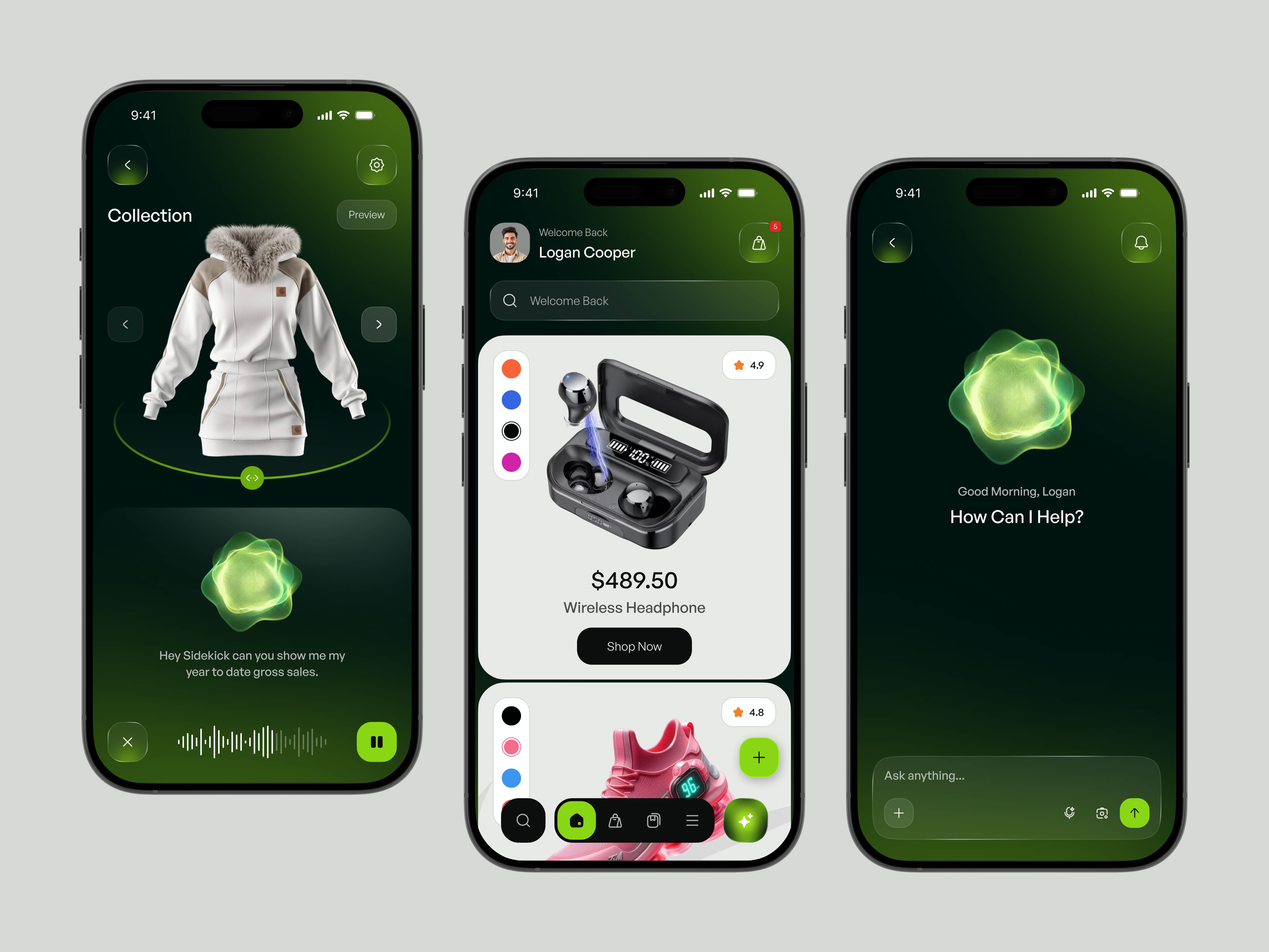 Ecommerce Mobile App | AI Shopping Assistant UI ai ai app design ai assistant app app design ecommerce ecommerce app interface marketplace app mobile ui online shopping product service shopping app startup ui ui design ux web