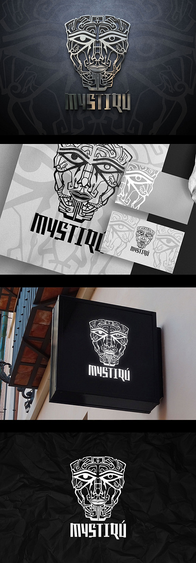 Tribal logo design for mystiqu’ branding design fiverr fiverr logo design graphic design illustration logo ui ux vector