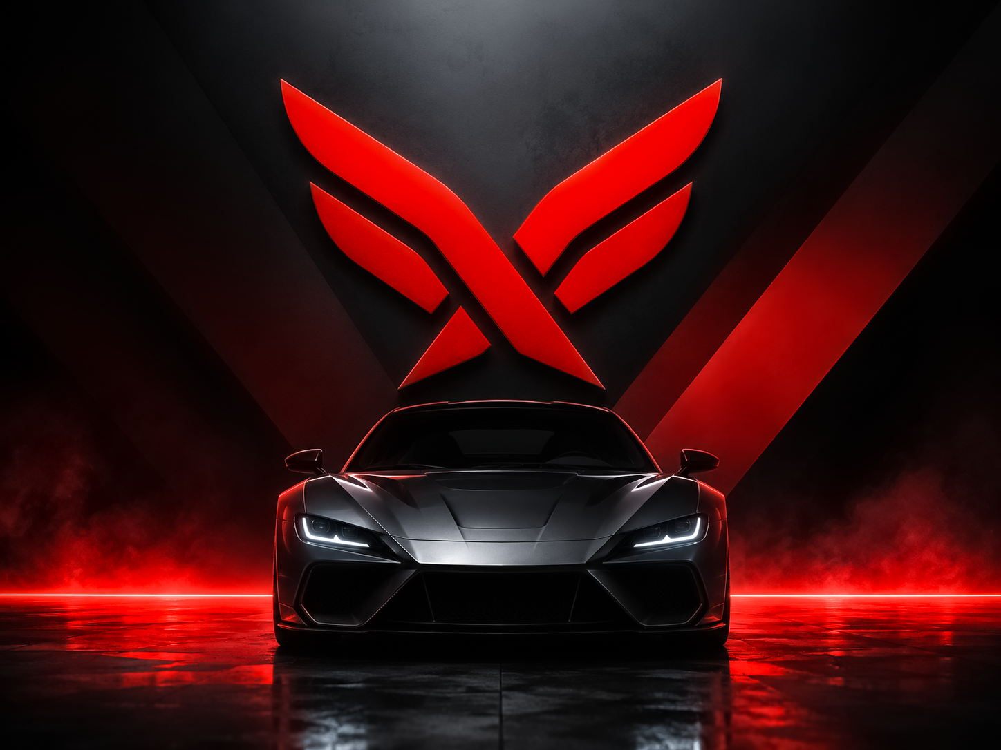 XIRIO Automotive — Brand Identity & Car Logo automotive black branding car clean designsystem dribbble graphic identity illustration logo minimal mockup red speed sportscar stationery vector wings