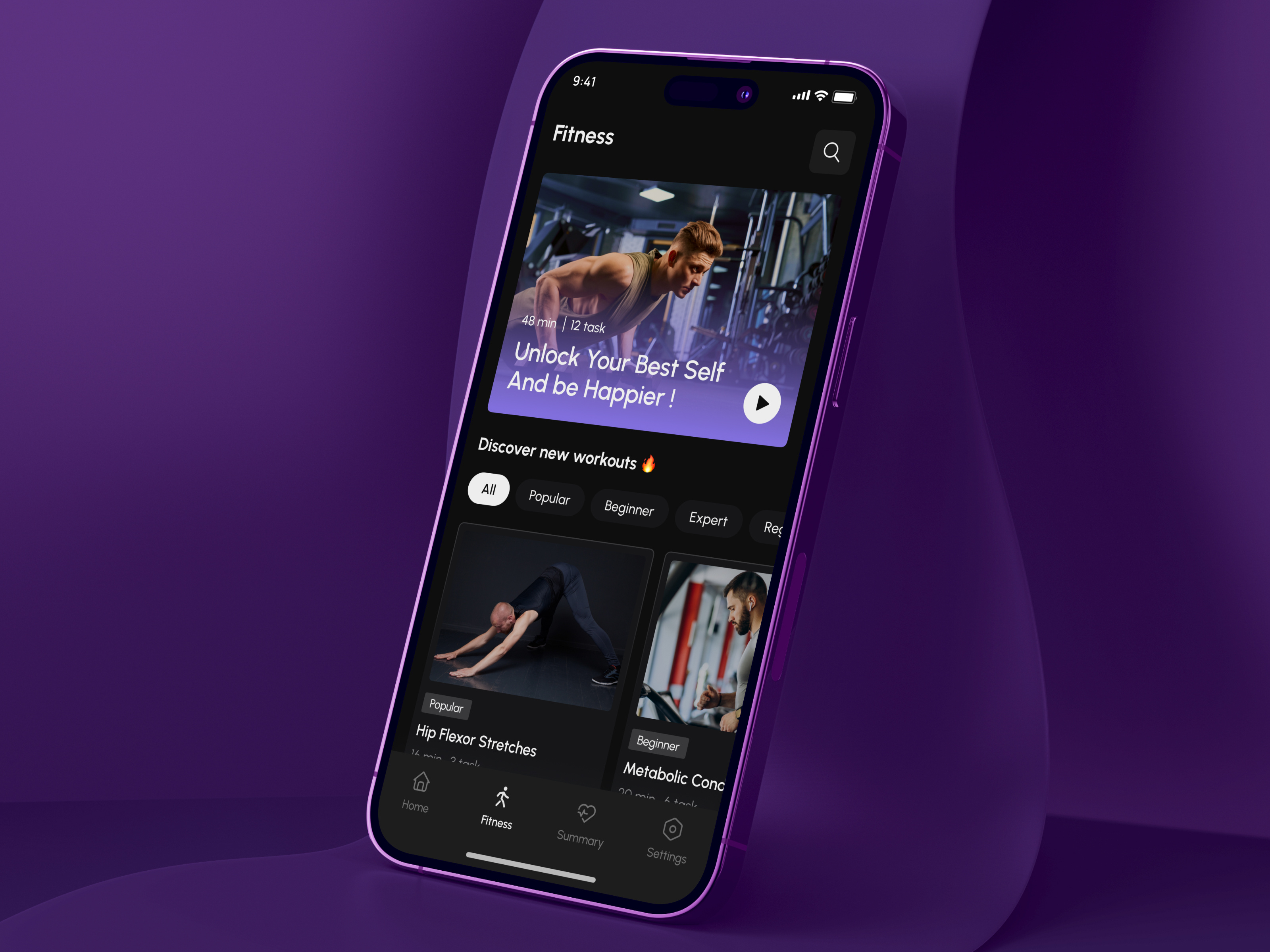 Mobile App Design for Fitness & Workout Tracking App app design app ui design app ux design design fitness fitness tracking app healthcare interface mobile app mobile app design product service startup tracking ui ux web website wellness workout