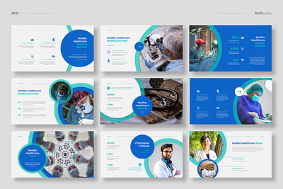 Mediko - Medical & Healthcare Presentation Template branding design graphic design illustration ui