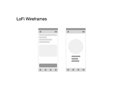 LoFi Grey Wireframes figma lofi ui ux wireframes