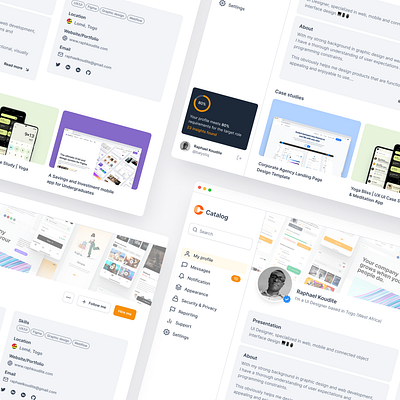 #8 Concept for a dashboard user profile and portfolio dashboard design figma profile ui webdesign website design