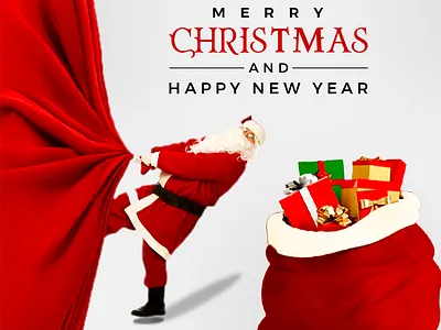 Christmas christmas design event flyer graphic design new year social medial