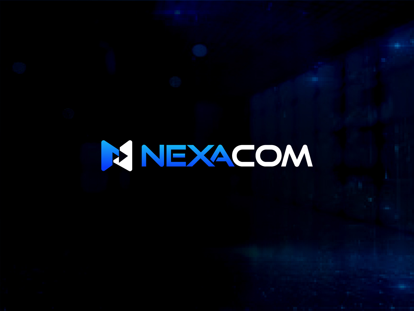 Nexacom | Where Technology Moves Forward brand logo creative logo fast forward letter logo letter n logo logo design modern logo monogram logo negative space logo next generatioin next logo saas brand logo tech logo