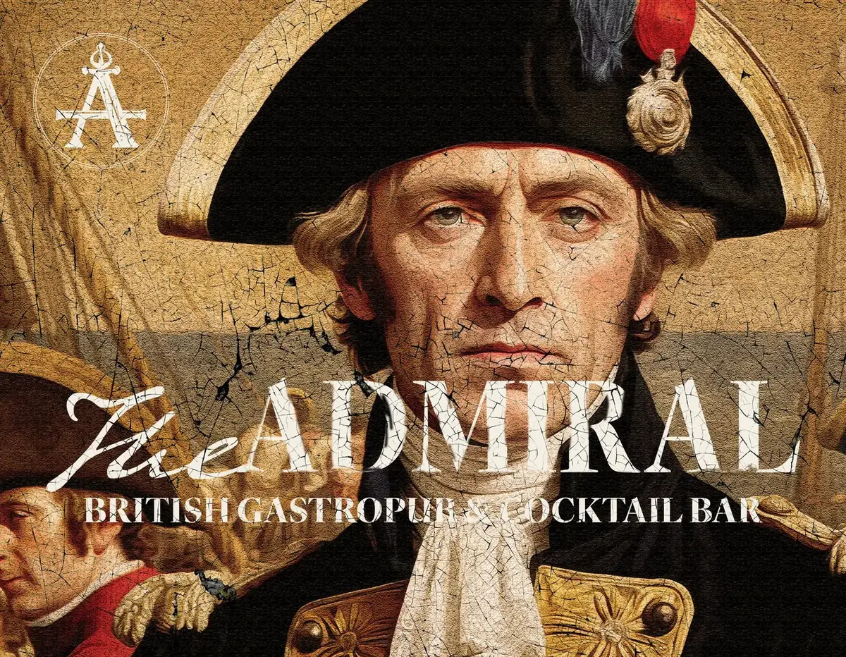 Example of The Admiral Menu Design