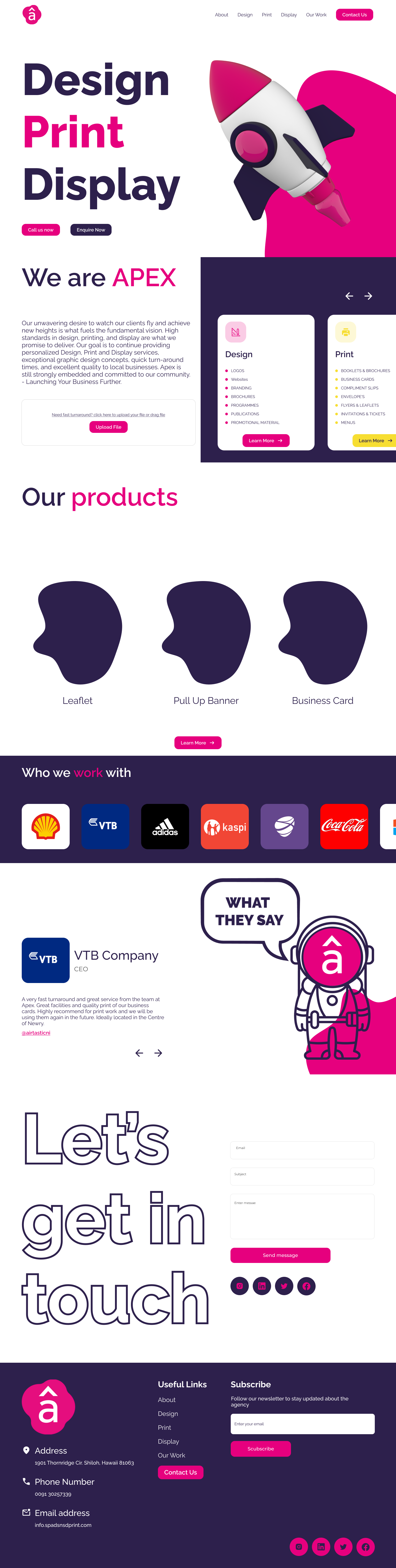 Design concept for a Graphic design website branding minimal saas design vouchers