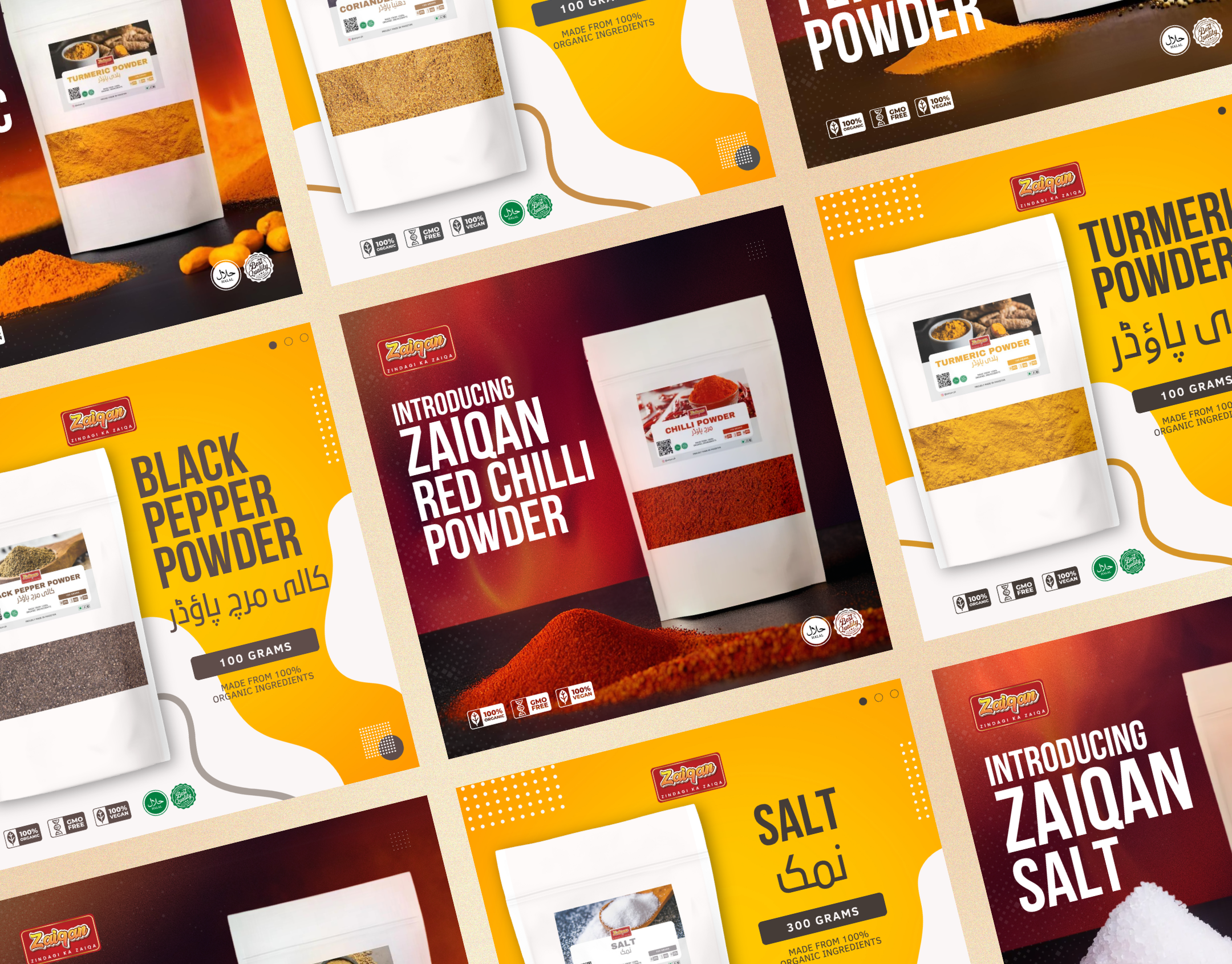 Zaiqan | Brand Identity, Packaging & eCommerce Design Case Study advertising brand identity branding canva capcut content creation design graphic design instagram posts instagram reels instagram stories label design listing images logo design marketing packaging design social medial design sticker design tiktoks typography