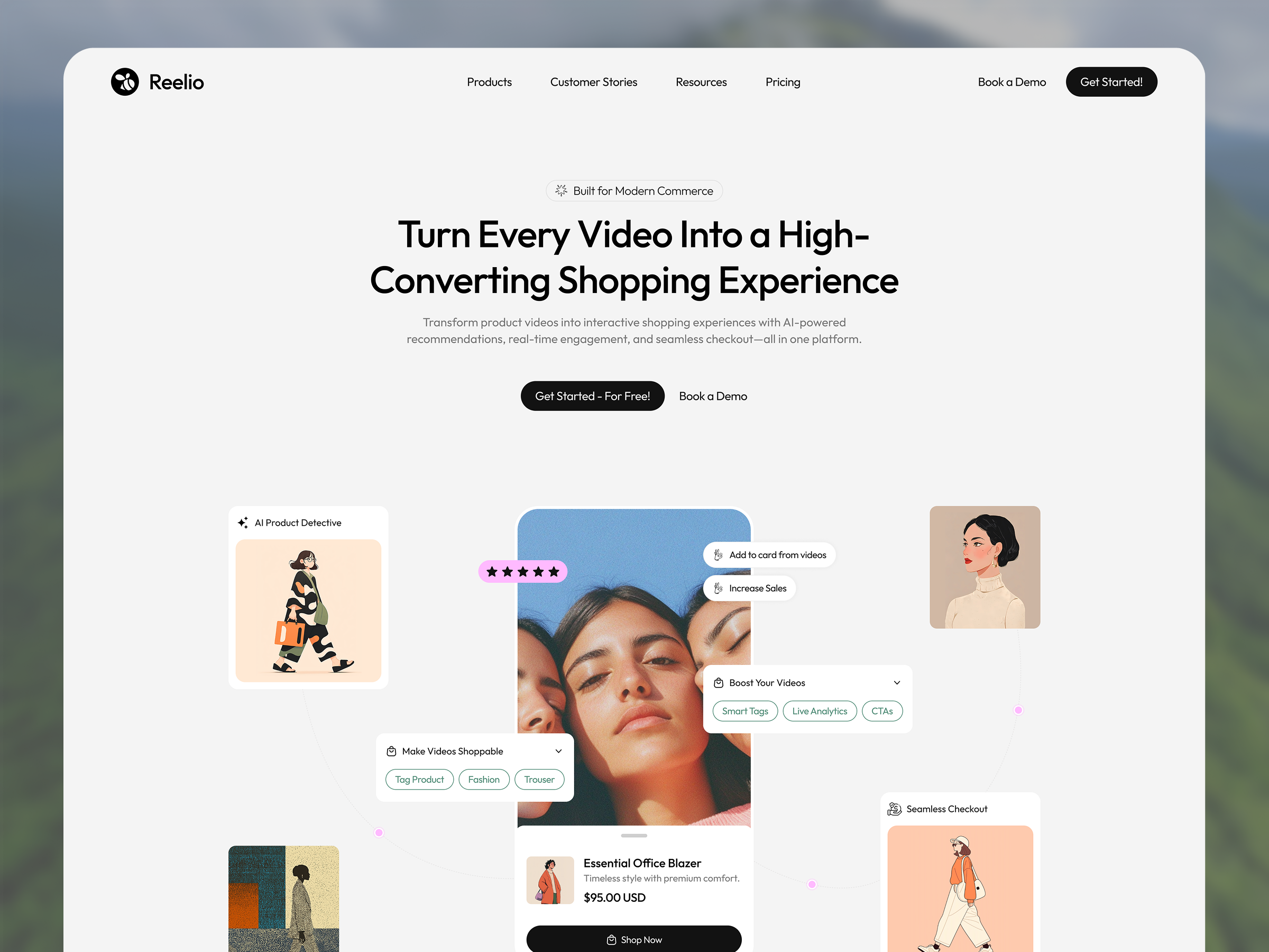 Modern SaaS Hero Section for AI Shopping Platform creative ecommerce ecommerceui hero interface landingpage minimal productdesign saas startup uiux webdesign website