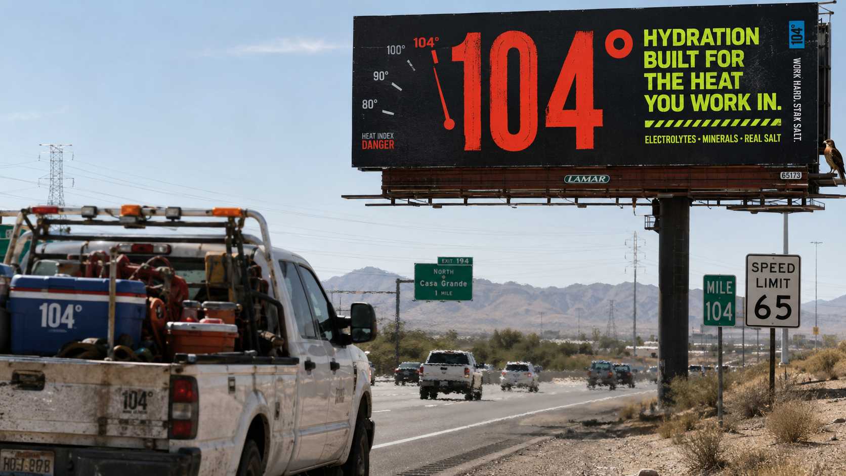 104° — Outdoor Labor Hydration Brand Direction 3d animation brand brand designer branding creative creative director design graphic design illustration logo motion graphics ui vector visual