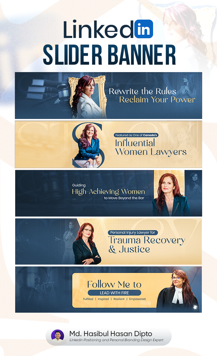 Professional LinkedIn Banner Series for Thought Leaders banner series branding featured section graphic design linkedin linkedin banner linkedin branding linkedin profile media design personal branding portfolio services section social social media thought leadership visual design