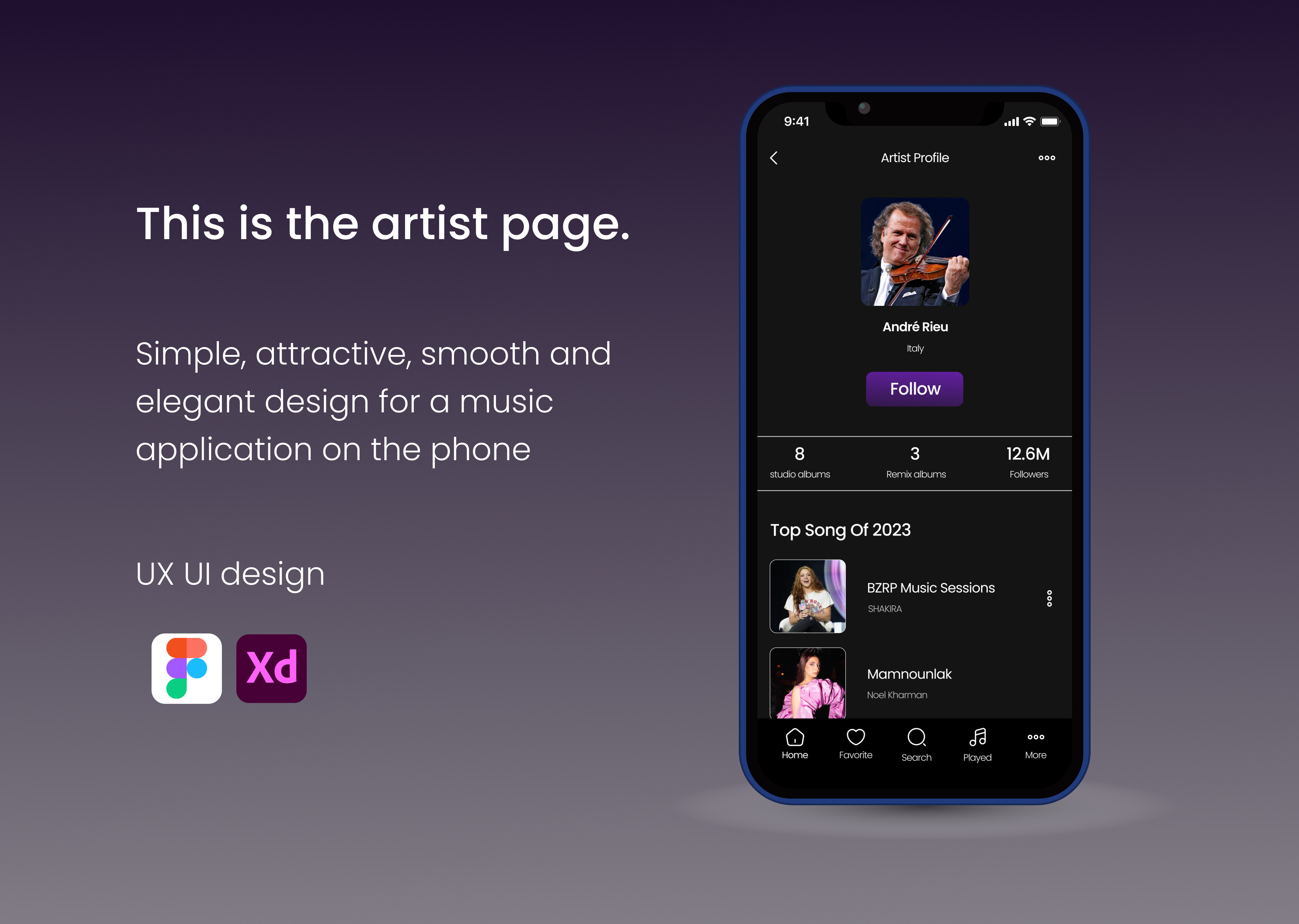 Music App || UX UI Design by ADEL ALYAN on Dribbble