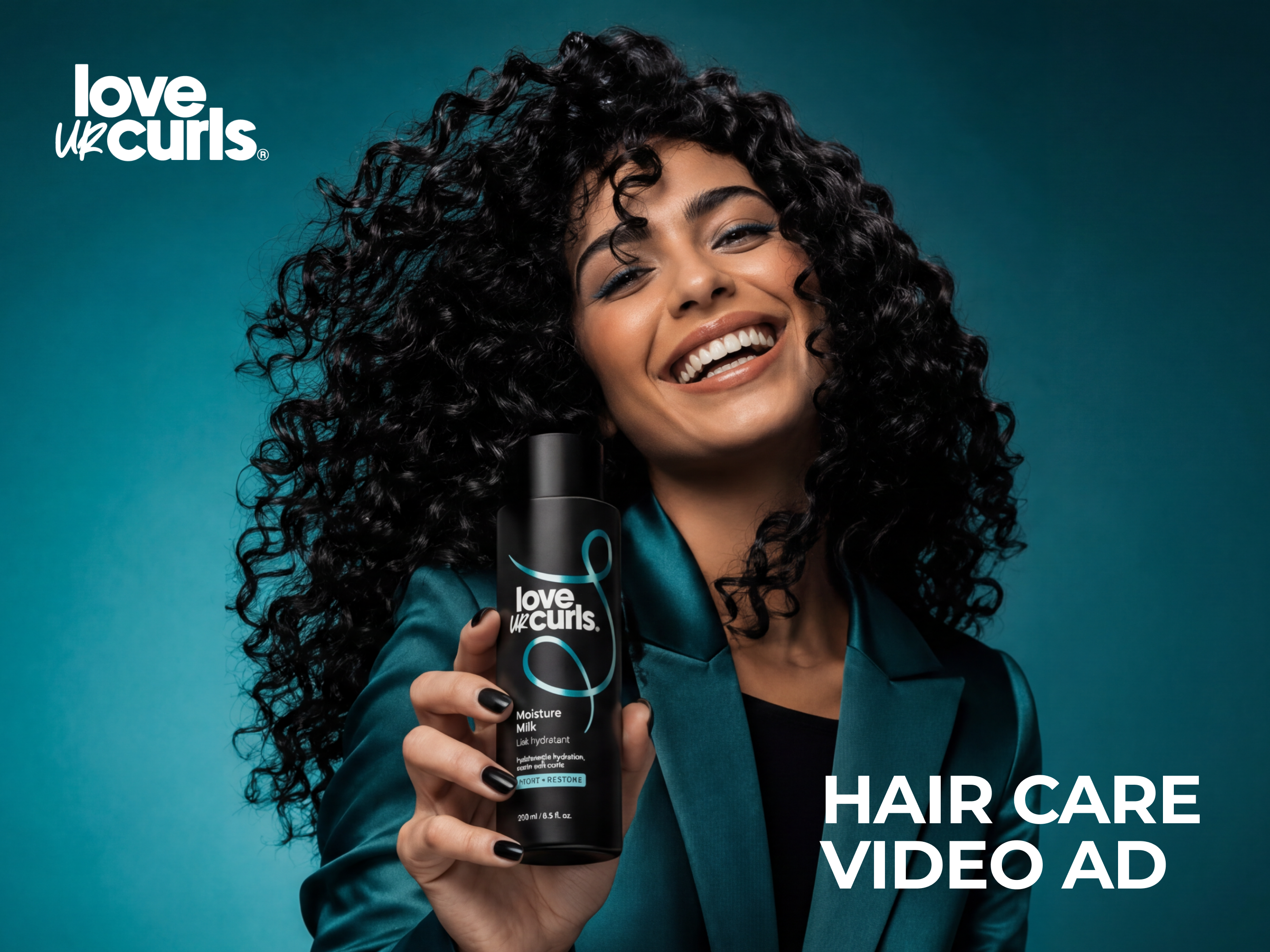 Hair Care Product Launch Video Ads | Love ur Curls advertising beauty brand beauty products brand campaign brand identity commercial content creation cosmetics creative direction digital marketing hair care motion design motion graphics product ad product launch promotional video social media ads video editing video production visual storytelling