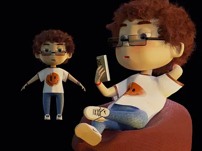 #145 Character Animation / Blender 3D 3d animation blender cgi character character design design illustration lowpoly