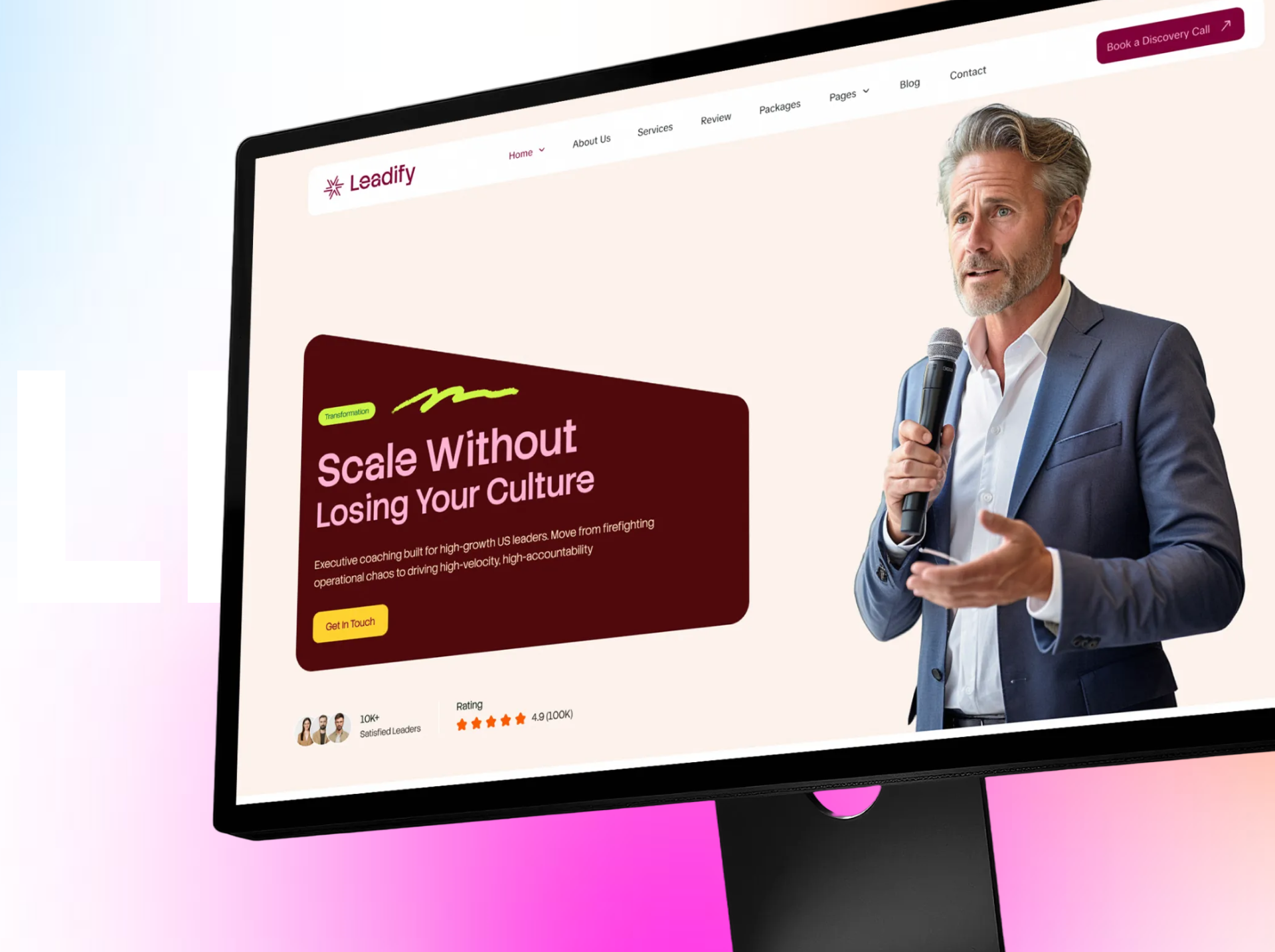 Leadify - Leadership Coaching wix studio and framer template business coach coach website coaching website consultant website executive coach figma landing page leadership coach modern website design. no code personal branding professional website responsive design template design ui design ux design web design website template wix studio wix website