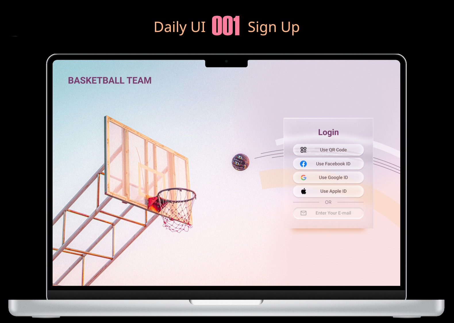 Daily UI Challenge #001 : Sign Up dailyui figma bootcamp