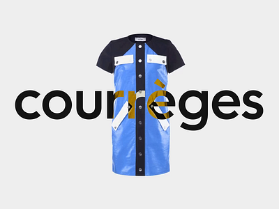 Courrèges 360 animation art direction fashion graphic design luxe luxury motion ui web design