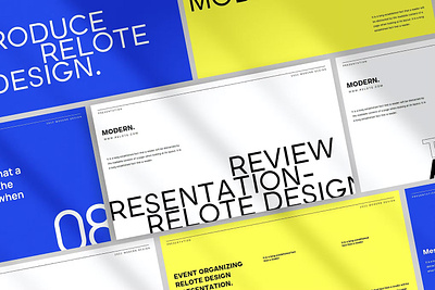 Relote - Brand Guideline Presentation Template branding design google slides keynote powerpoint ppt presentation presentation template template