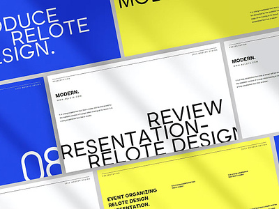 Relote - Brand Guideline Presentation Template branding design google slides keynote powerpoint ppt presentation presentation template template