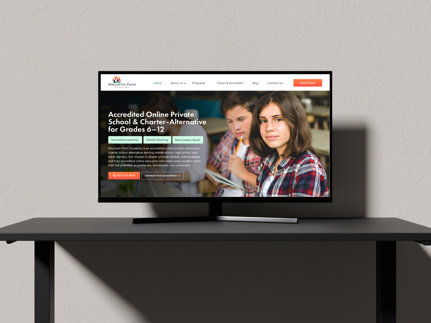 Online Academy Website Design in figma academy website design branding college website design figma designer online school website online website academy school website design ui ux design website mockup online website tutorial design