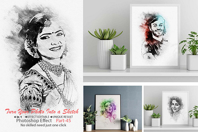 Turn Your Photo into a Sketch photoshop painting effect