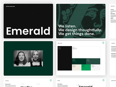 Emerald-BrandGuidelines branding business design design graphic design illustration logo software design vector website design
