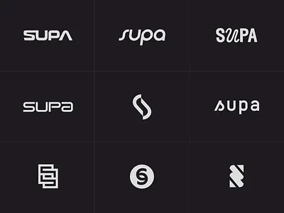 Supa logo exploration black brand mark crypto currency dao defi finance logo design logo exploration logotype modern money simple supa vault