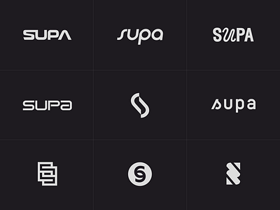 Supa logo exploration black brand mark crypto currency dao defi finance logo design logo exploration logotype modern money simple supa vault