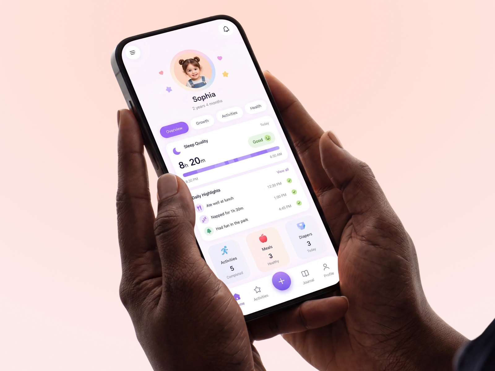 LittleNest Child Care App UI Design app interface caregiver app child care app child tracking dashboard design figma health app hero ui minimal design mobile app design modern ui parenting app product design techwitpro ui design user experience ux design web hero design