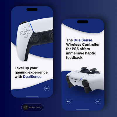 DualSense UI Design app application branding design designinspiration graphic design logo ui uiinspiration user experience userinterface ux web design