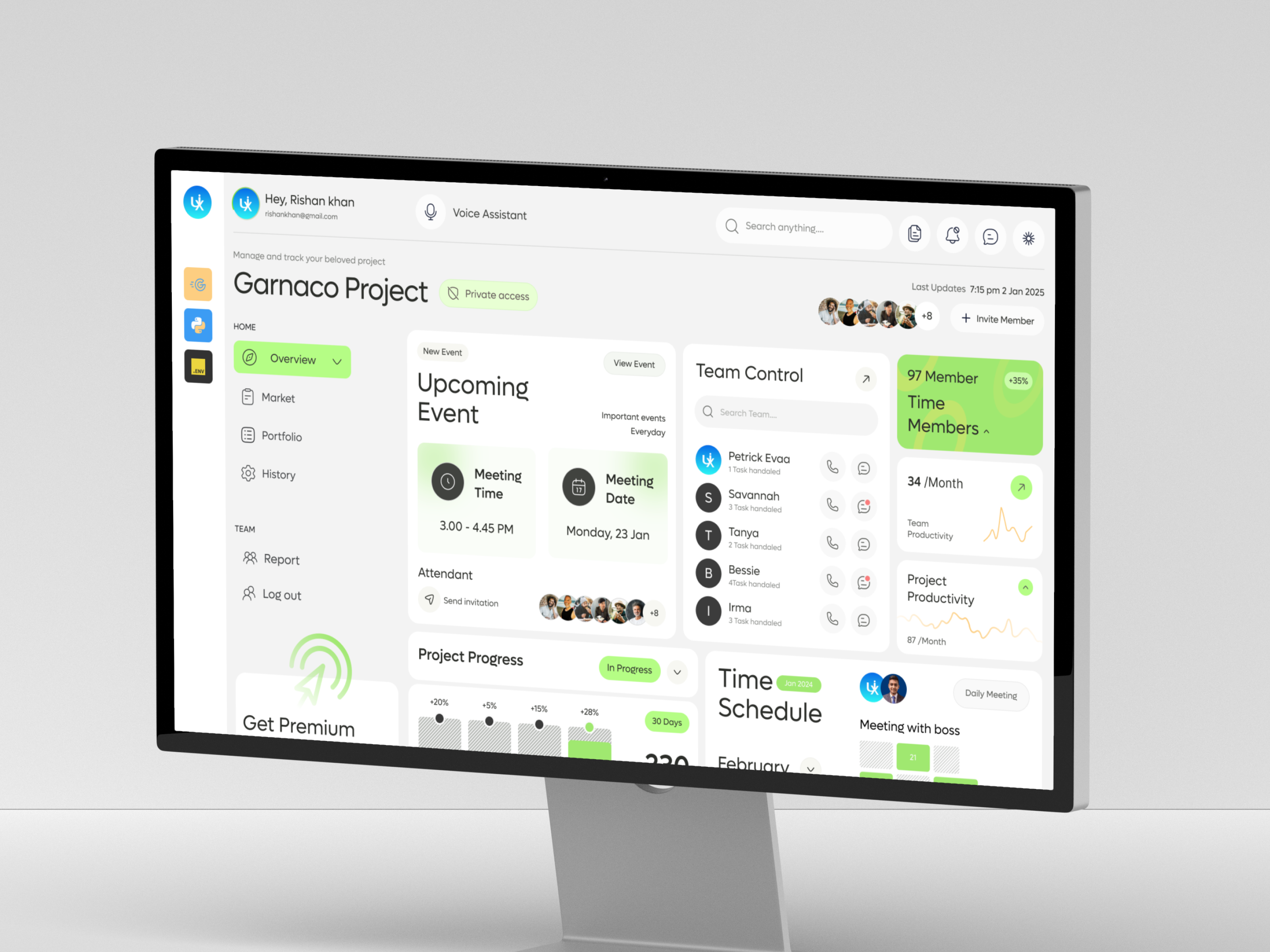 Employee Management Dashboard clients dashboard dashboard dashboard design employe employe management meet metting dashboard panel ui ux