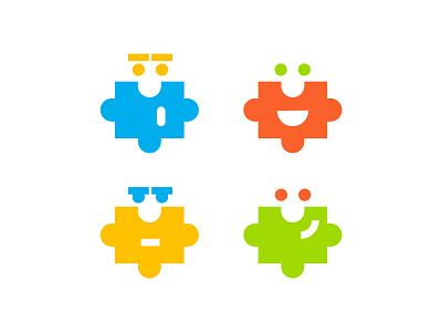 Puzzle Beard avatar beard color faces friends game head icon logo puzzle smile
