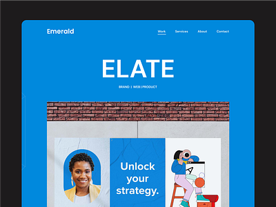 Emerald-WebsiteMockup branding business design design graphic design illustration logo software design website design